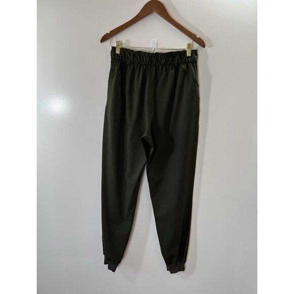 Lululemon Womens Keep Moving Jogger Size 8 Green Paperbag Waist Athletic Workout - Picture 2 of 7